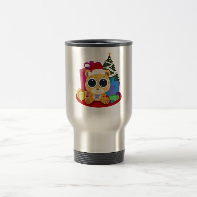 Teddy Bear - Weihnachten Reisebecher (Mittel)