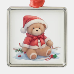 Teddy Bear Weihnachtsdekoration Ornament Aus Metall