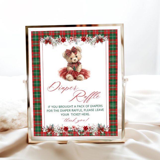 Teddy Bear Weihnachtsdusche Windeln Windelwanne Ra Poster (Von Creator hochgeladen)