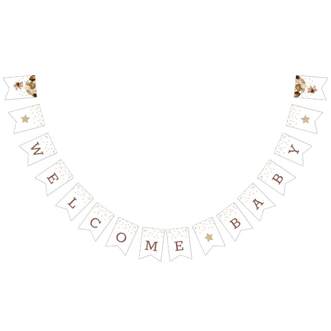 Teddy Bear Welcome Baby Shower Banner (Alle)