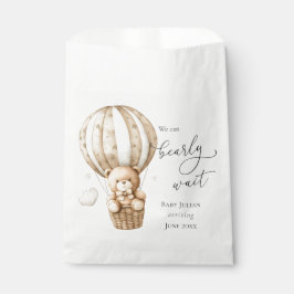 Teddy Bear wir können frühes Abwarten Baby Dusche Geschenktütchen