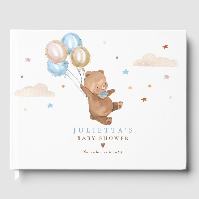Teddy Bear wir können frühzeitig abwarten Baby Dus Gästebuch (Vorderseite)