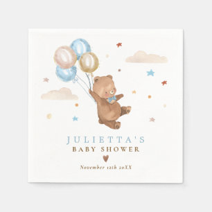 Teddy Bear wir können frühzeitig abwarten Baby Dus Serviette