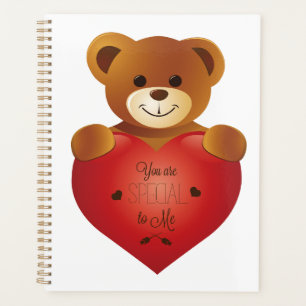 Teddy Bear with Heart - Sweet Teddy Bear with Hear Planer