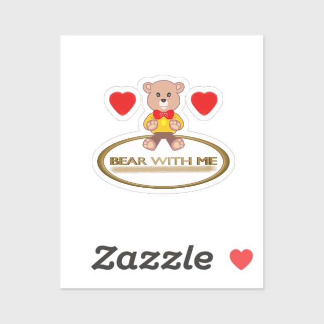Teddy Bear With Me Aufkleber (Blatt)