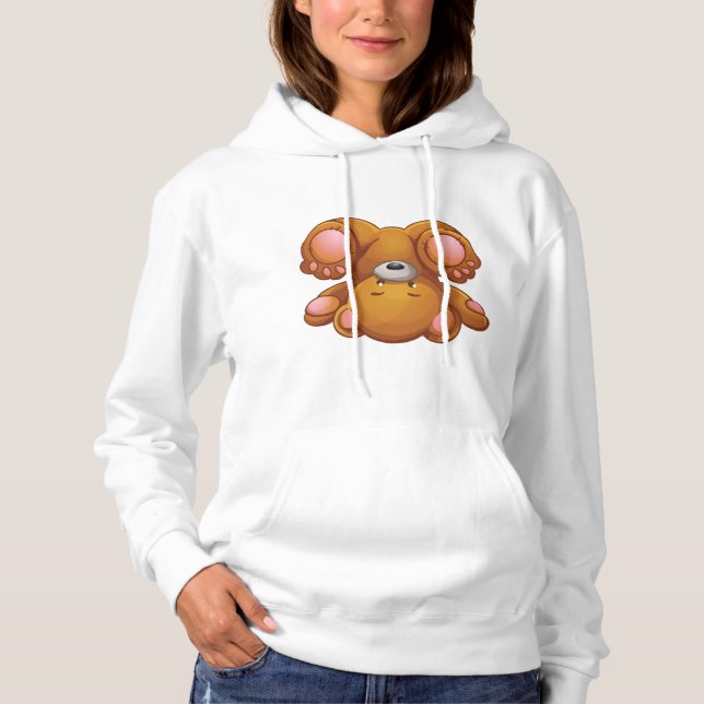 Teddy Bear Womens Hoodie (Vorderseite)