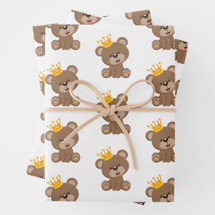 Teddy Bear Wrapping Paper Sheets Geschenkpapier Set
