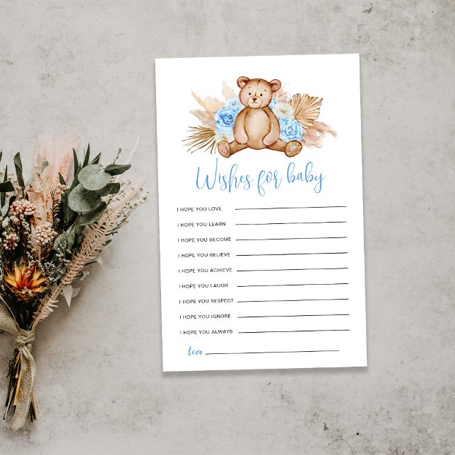 Teddy Bear wünscht eine Babykarte (Von Creator hochgeladen)