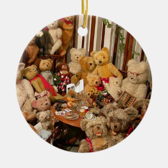 Teddy Bears Collectors Paradies Keramikornament (Vorne)