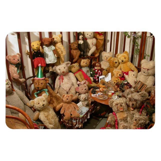 Teddy Bears Collectors Paradies Magnet (Horizontal)