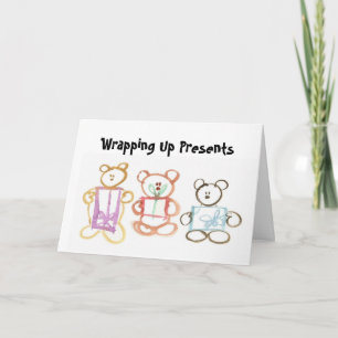 Teddy Bears mit Geschenken Weihnachten oder Geburt