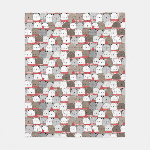 Teddy Bears Polar Bears Tragen Scarves Fleecedecke