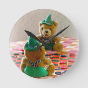 Teddy Bears Runde Wanduhr