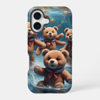 Teddy Bears Schwimmen in einem Fisch-Pool