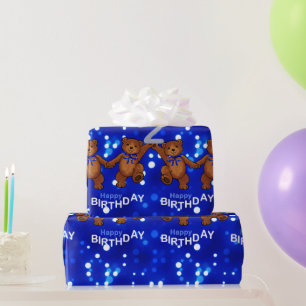 Teddy Bears vom 2. Geburtstag Geschenkpapier