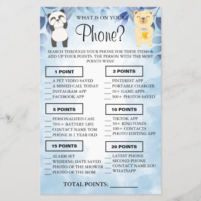 Teddy Bears Was ist auf Ihrem Telefon Showspielkar Flyer (Vorne)