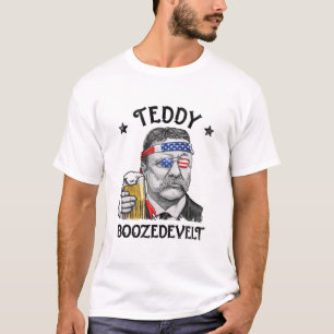 Teddy Boozedevelt Theodore Roosevelt 4. Juli T-Shirt