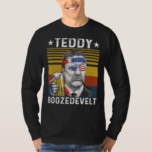 Teddy Boozedevelt Theodore Roosevelt 4. Juli T-Shirt
