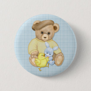 Teddy Boy Easter Button