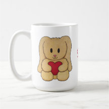 Teddy Bunny mit kuriosigem Namen personalisierter 