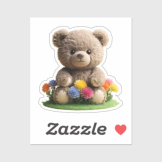 Teddy_design- von Maaya Prints, benutzerdefinierte Aufkleber