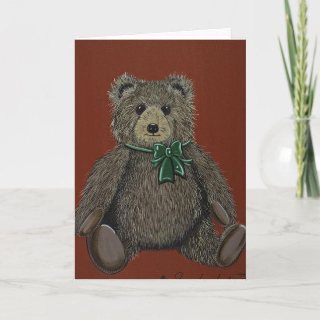 Teddy Feiertagskarte (Vorderseite)