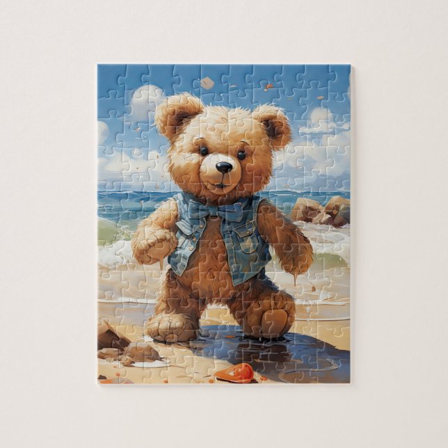 Teddy geht zum Strand! Bärenrätsel (Vertikal)