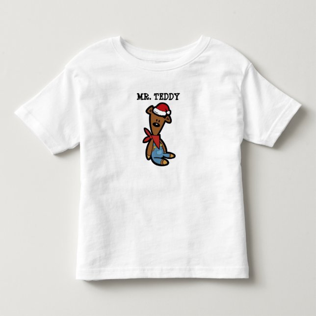 Teddy in Weihnachten lustige Kostüme Kleinkind T-shirt (Vorderseite)