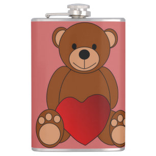 Teddy Liebe Flachmann