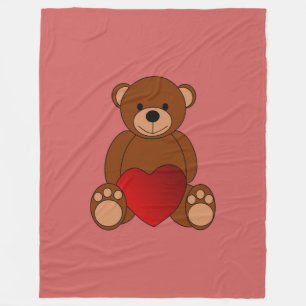 Teddy Liebe Fleecedecke