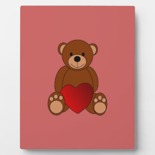 Teddy Liebe Fotoplatte