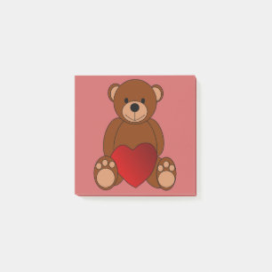 Teddy Liebe Post-it Klebezettel
