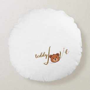 Teddy Liebe Rundkissen Rundes Kissen