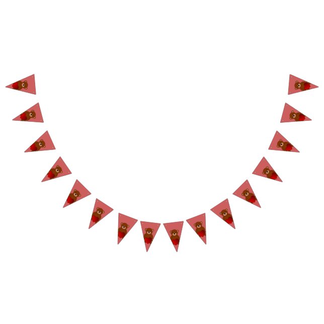 Teddy Liebe Wimpelkette (Alle)