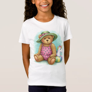Teddy mit aufblasbarem Schwimmring von Natasha Us T-Shirt