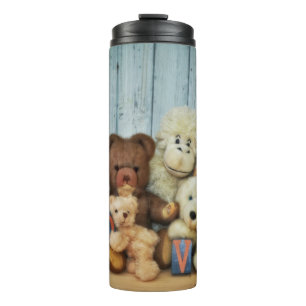Teddy mit Freunden Thermosbecher