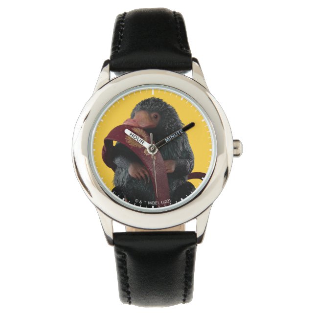 Teddy mit Krawatte Graphic Armbanduhr (Vorderseite)