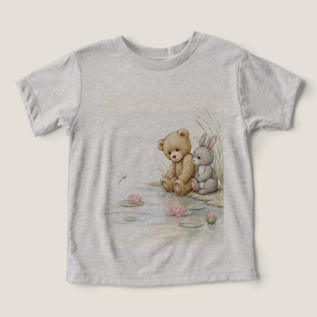 Teddy, Rabbit et Water Lily (Design Recto)
