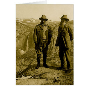 Teddy Roosevelt et John Muir à Glacier Point