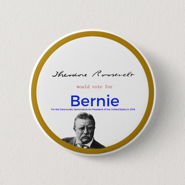 Teddy Roosevelt für Button (Vorderseite)