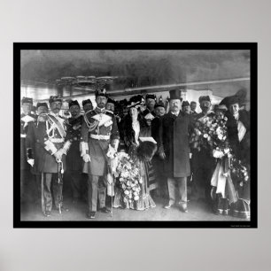 Teddy Roosevelt und Prinz Henry 1902 Poster