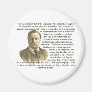 Teddy Roosevelt-Zitat Magnet