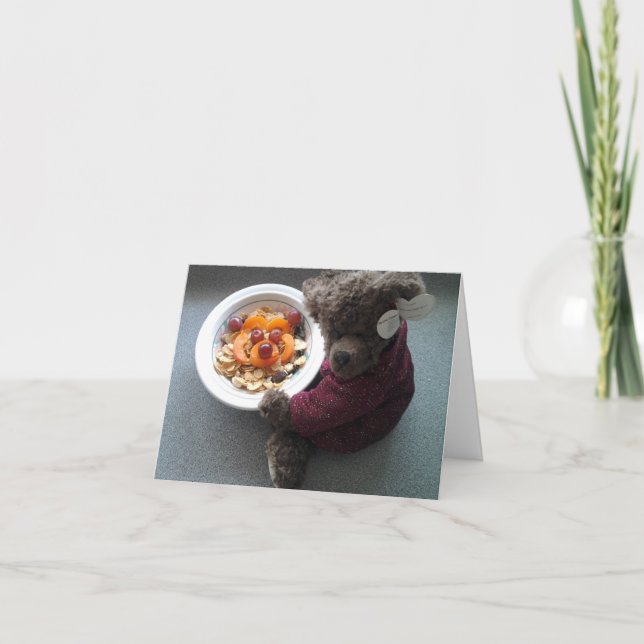 Teddy’s Portrait Karte (Vorderseite)