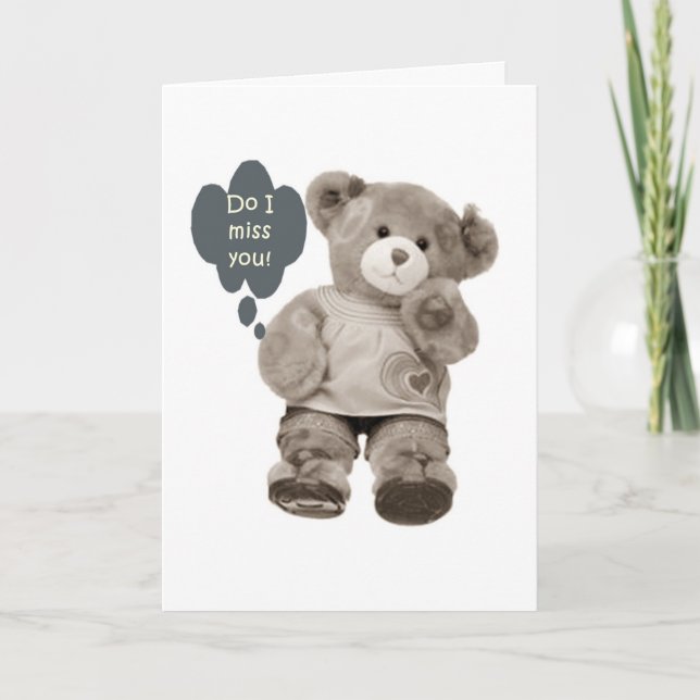 TEDDY SAGT UNS MEHR, ALS SIE JE WISSEN WERDEN KARTE (Vorderseite)