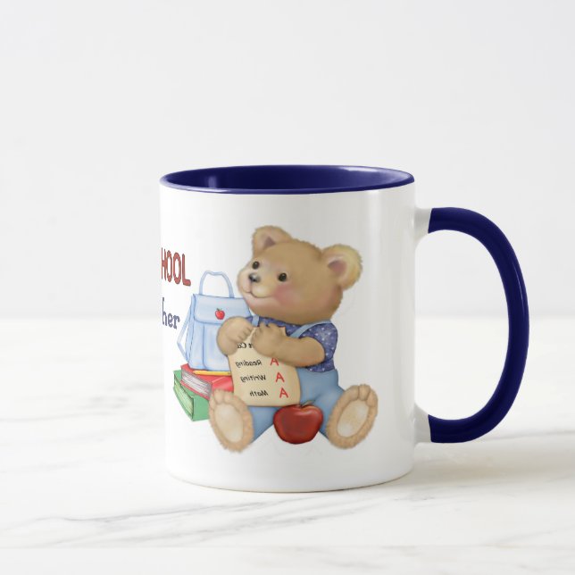 Teddy School Days - Preschool Teacher Tasse (Rechts)