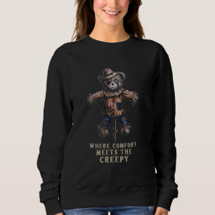 Teddy Spooky Plush Horror Teddy Bear Sc Sweatshirt