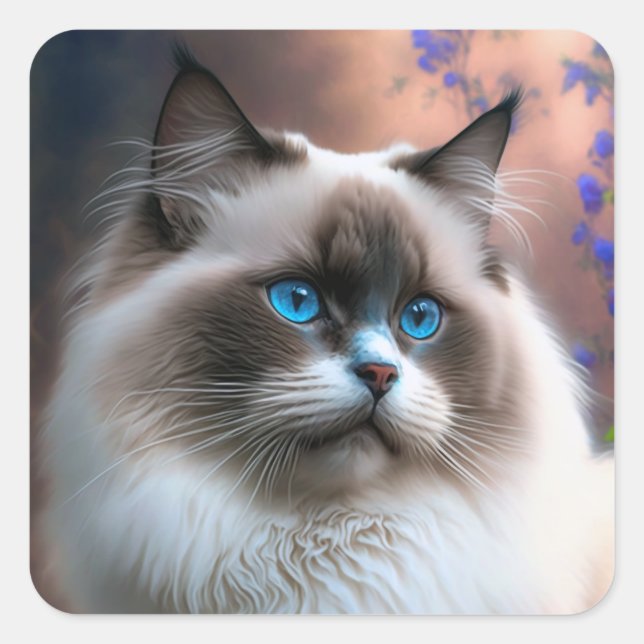Teddy Sticker pour chat Ragdoll (Devant)