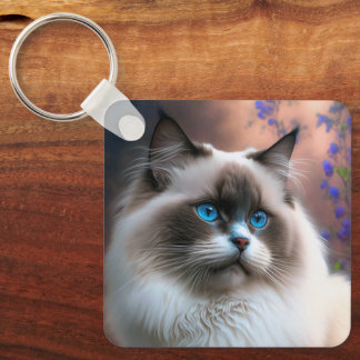 Teddy the Ragdoll Cat Schlüsselanhänger