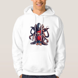 Teddy und Alien 004 Hoodie