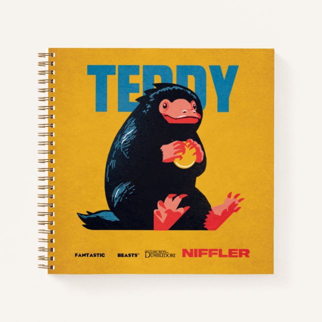 Teddy Vintag Graphic Notizbuch (Vorderseite)